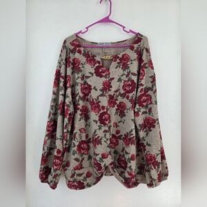 Absolutely Famous Floral Print Women's Top